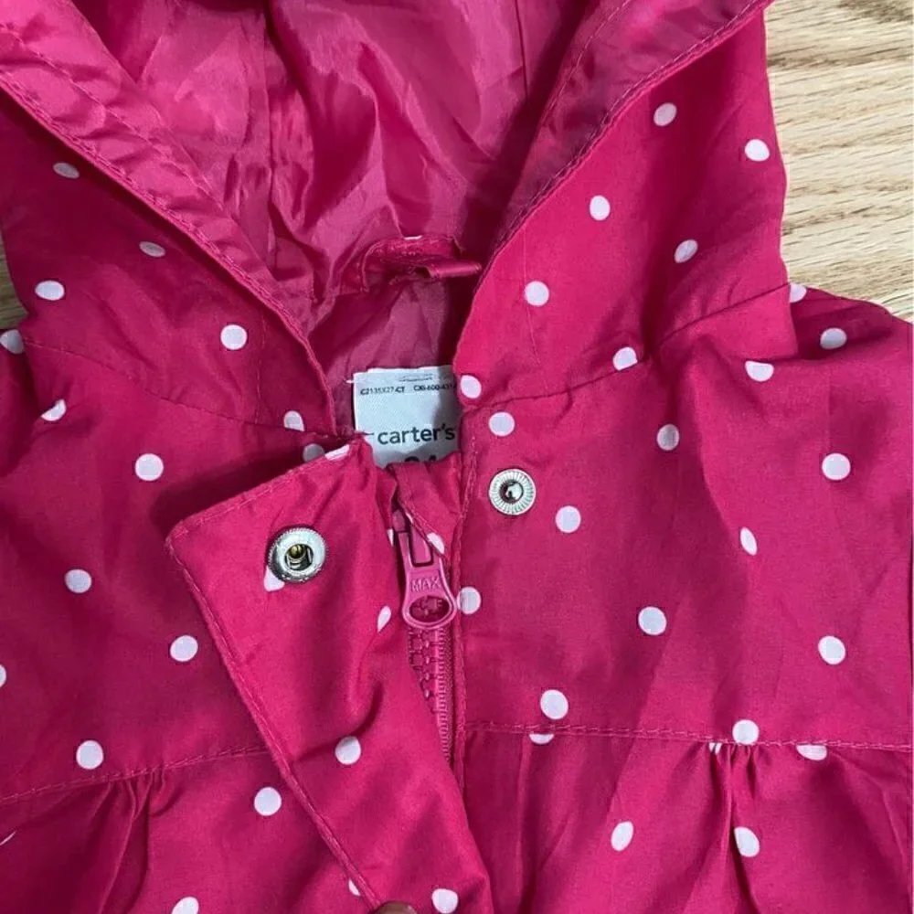 Carter’s Polka Dot Windbreaker Jacket Sz 24 Months